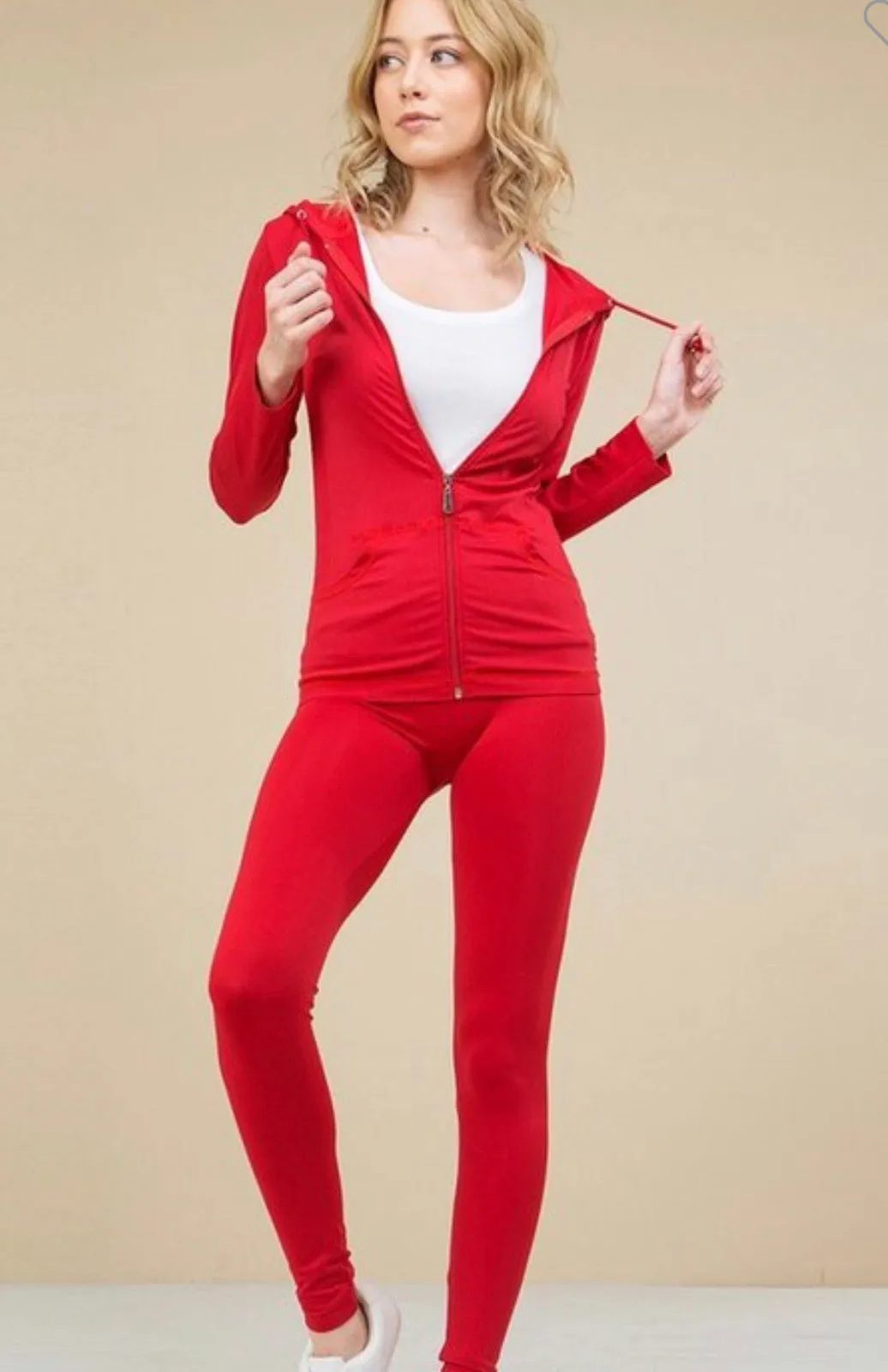 Red legging set