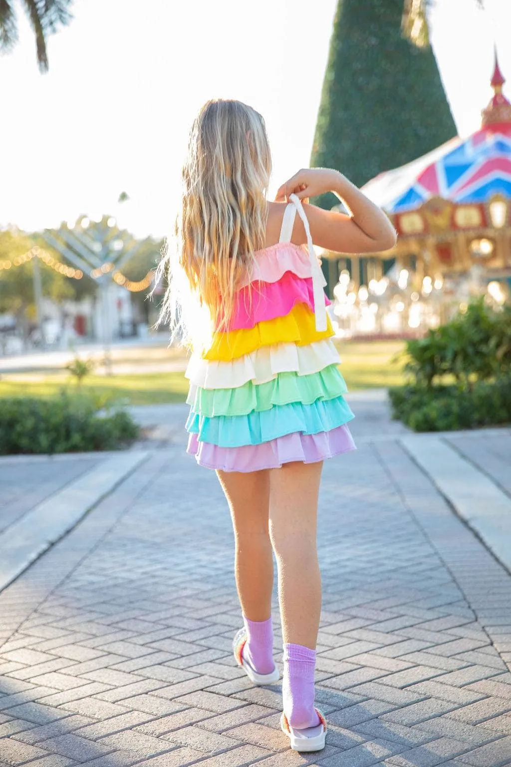 Ruffle Pastel Sun Dress