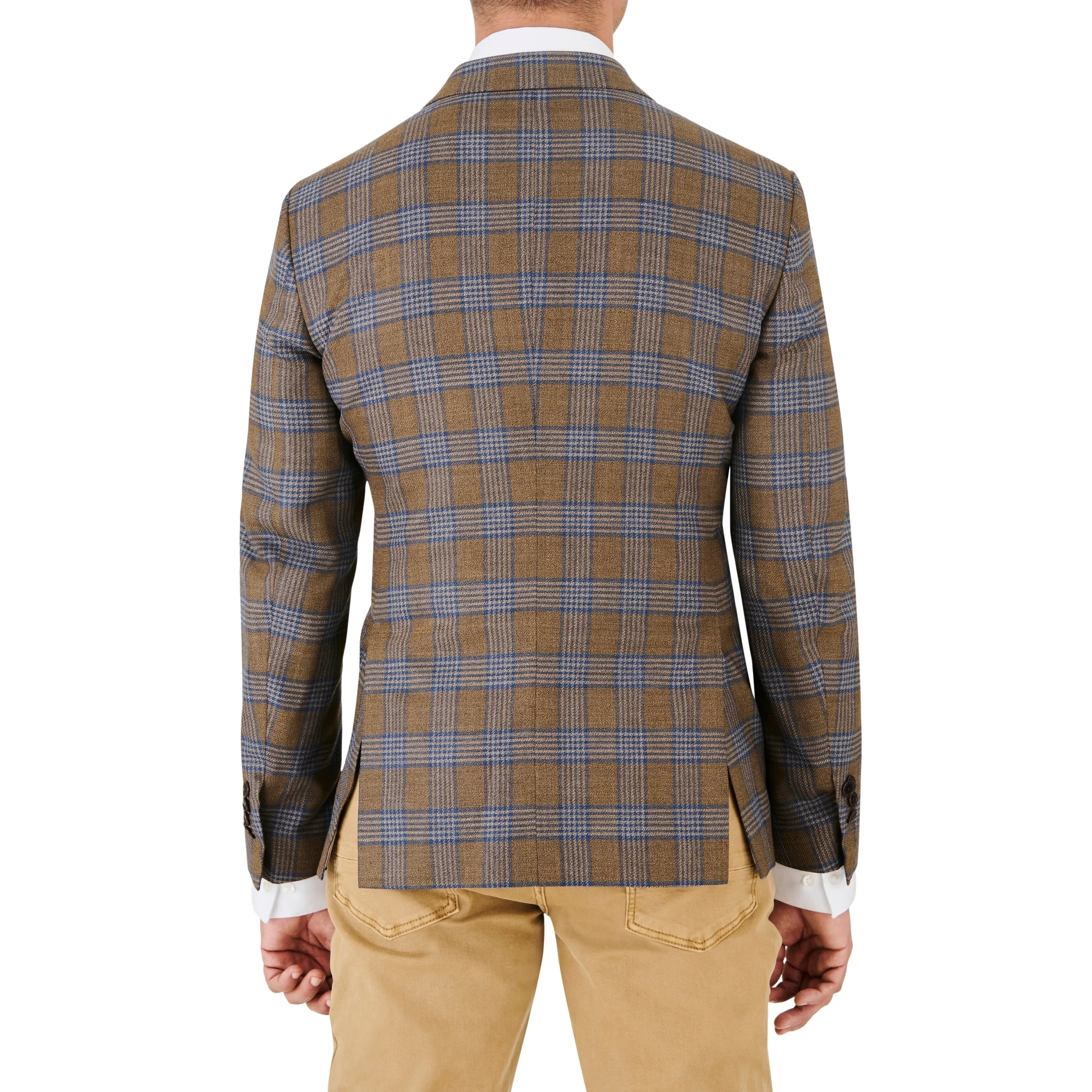 Saddle with Sky Check Sport Coat