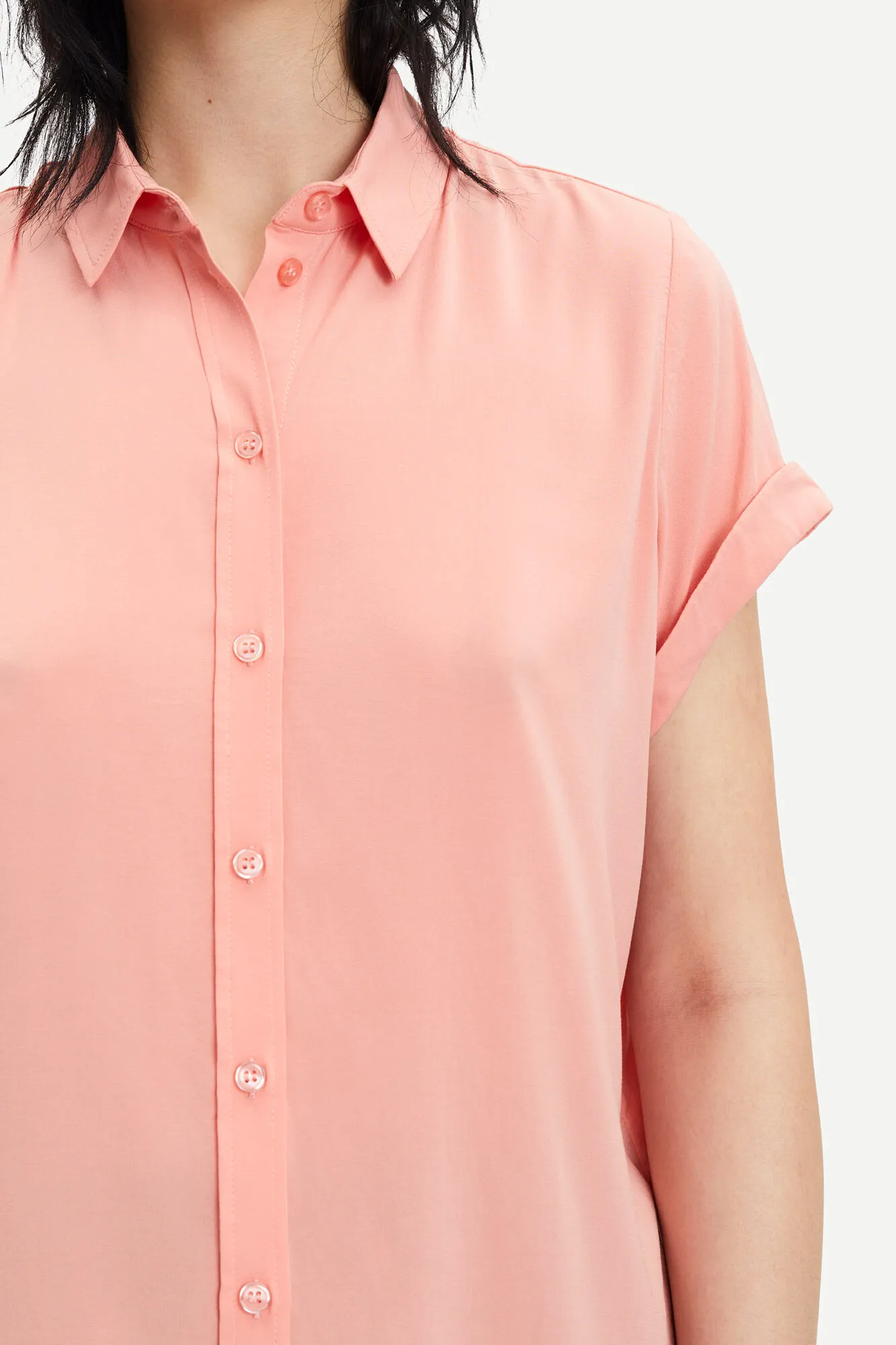 Samsoe Samsoe Majan Shirt, Coral Haze