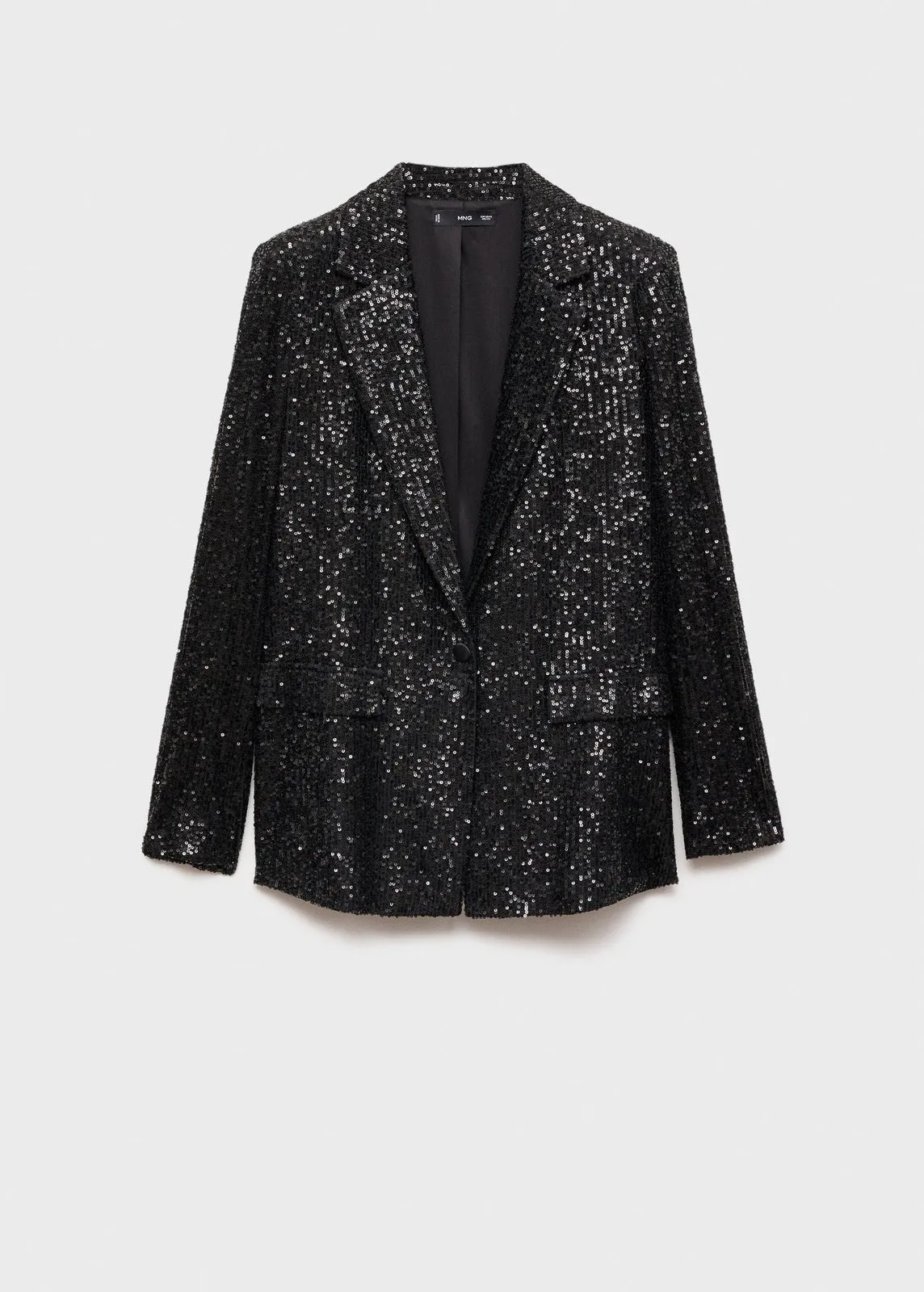 Sequined suit jacket - Black