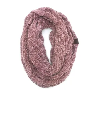 SF-30 ROSE VELOUR SCARF