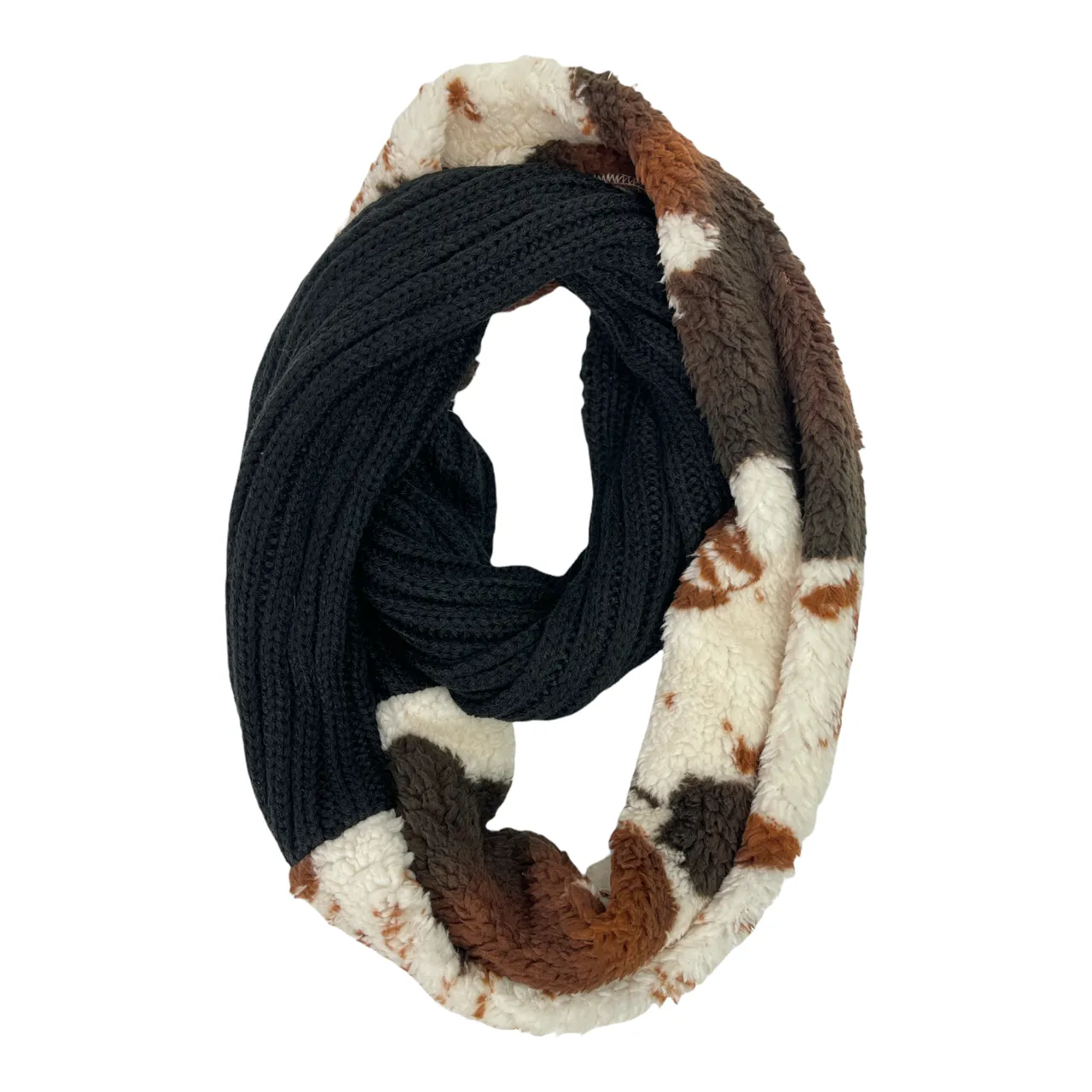 SF-47 Cow Scarf Black