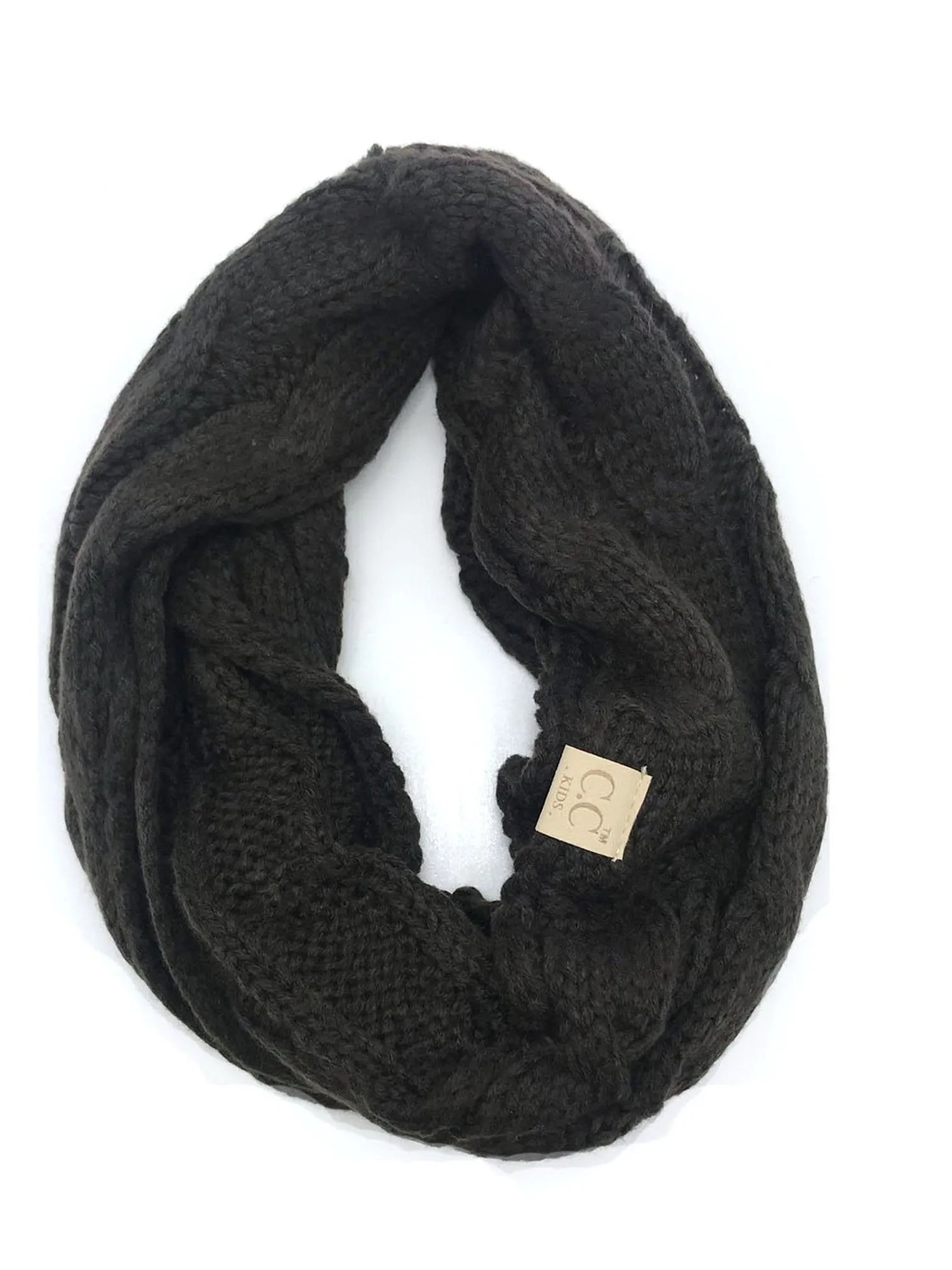 SF-800-KIDS BROWN INFINITY SCARF