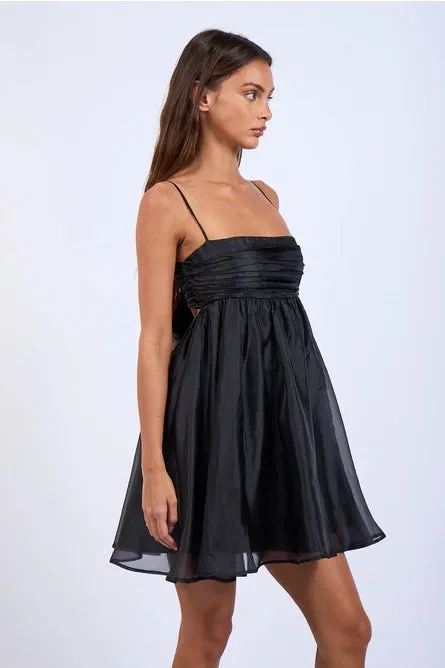 Sheer Layered Swing Dress