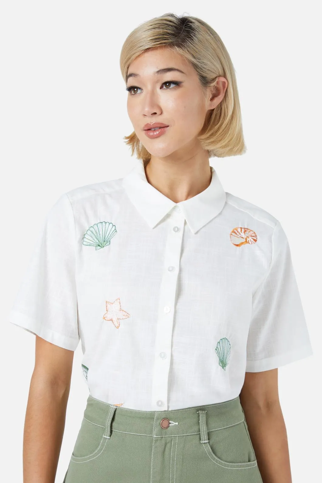 Shells Embroidered Shirt