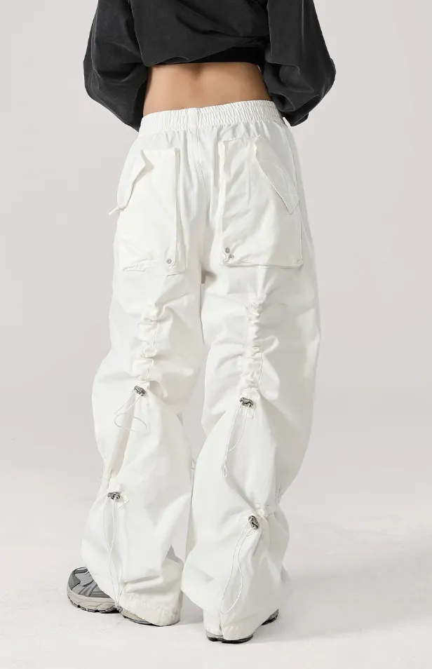 Solid Color Square Paratrooper Work Pants