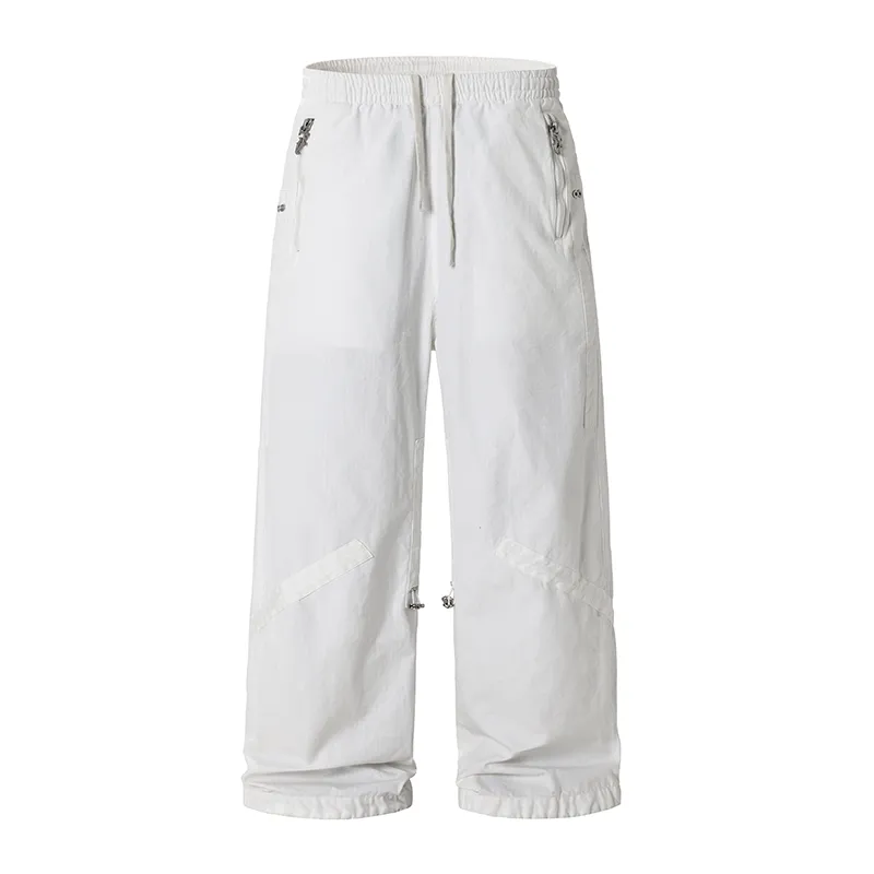 Solid Color Square Paratrooper Work Pants