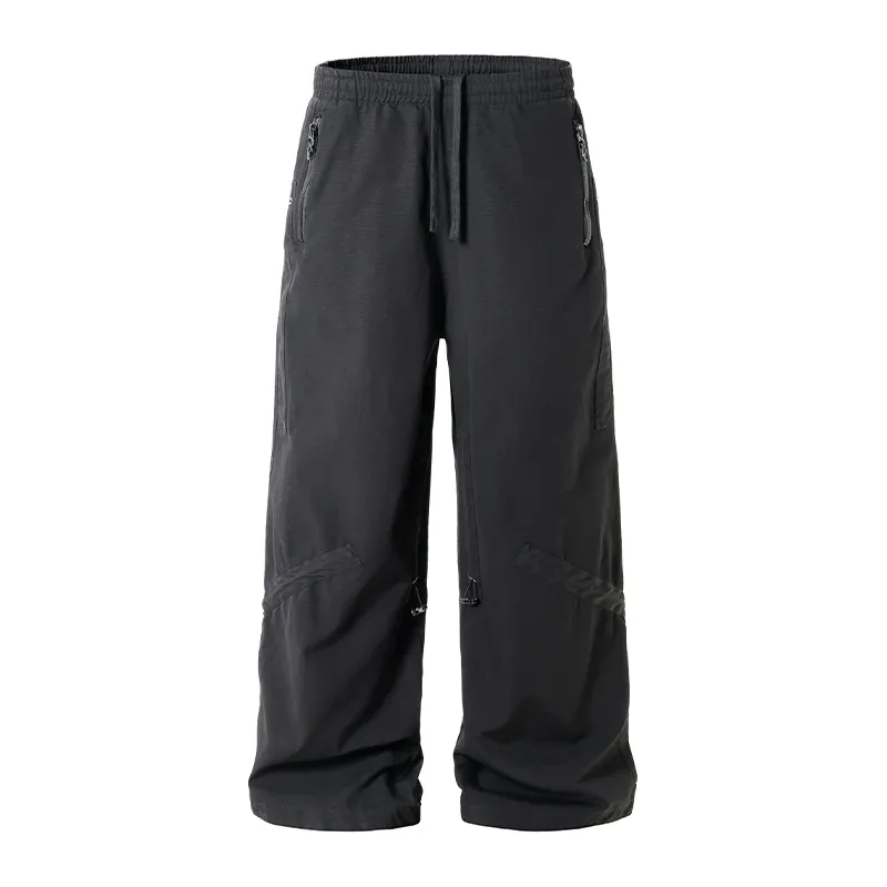 Solid Color Square Paratrooper Work Pants