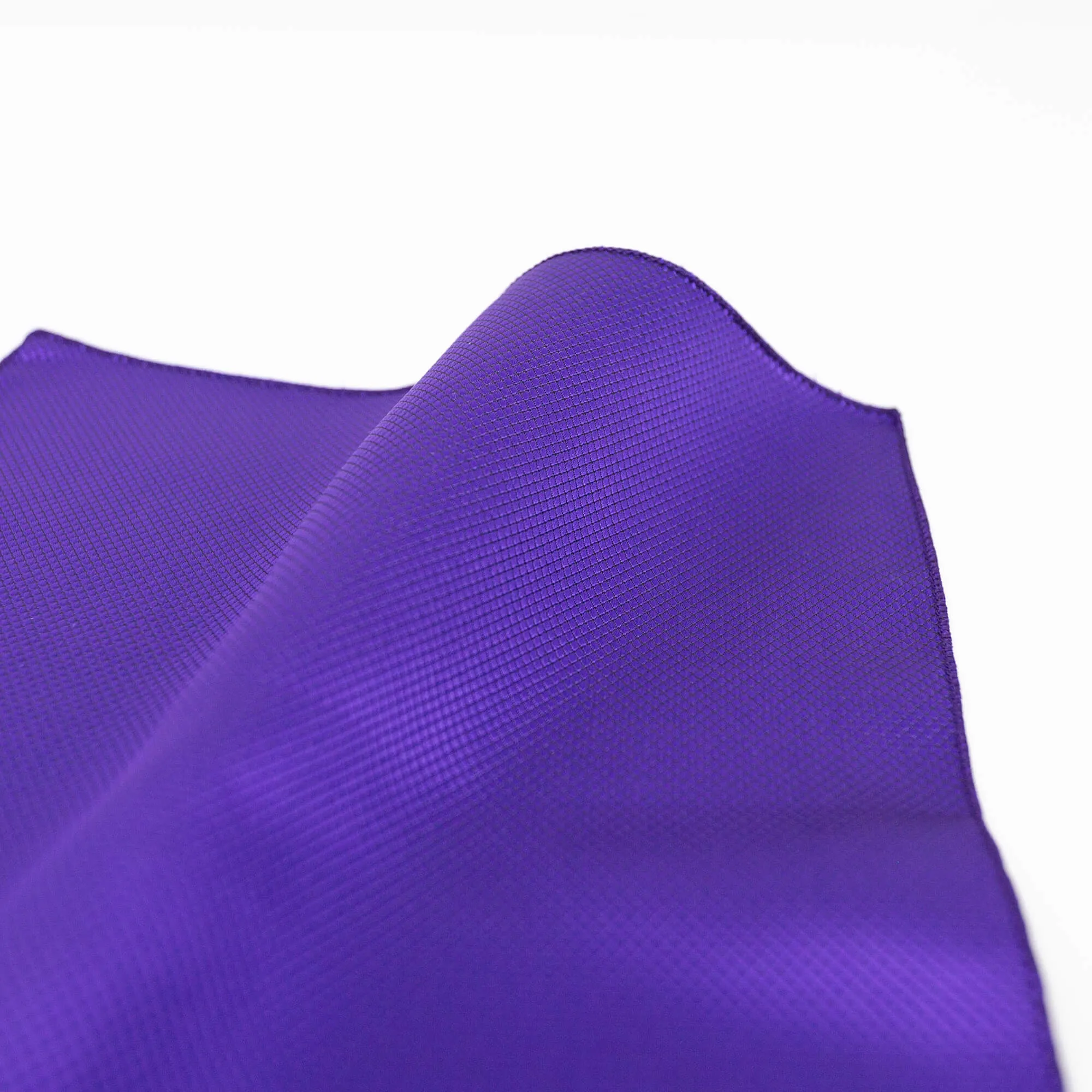 Solid Dark Purple Violet Silk Pocket Square