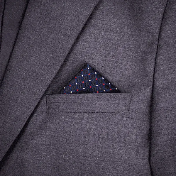 Solid Dark Purple Violet Silk Pocket Square