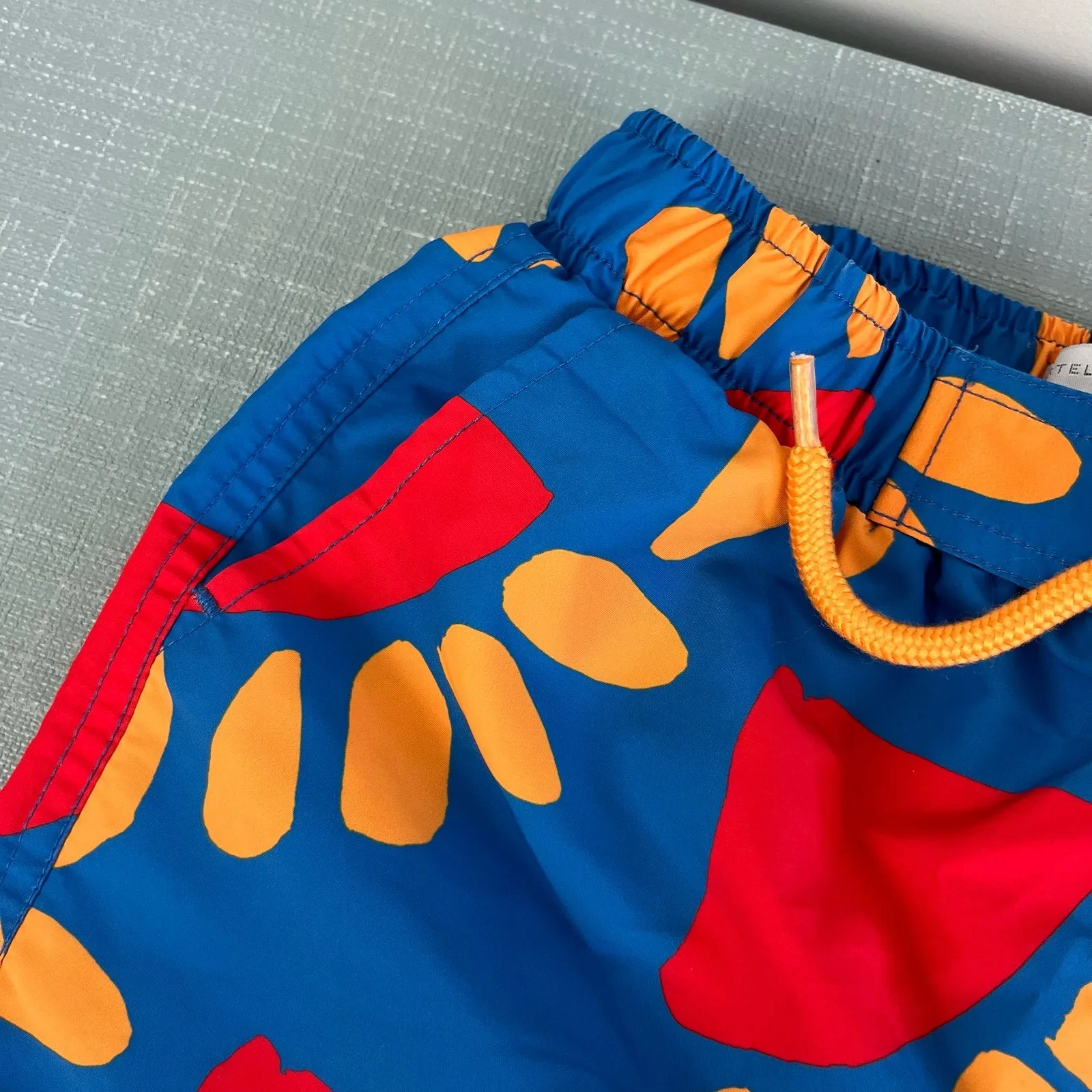 Stella McCartney Kids Bold Blue Swim Trunks 6 Years