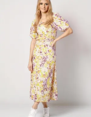 Sunny Floral Maxi Midi Dress