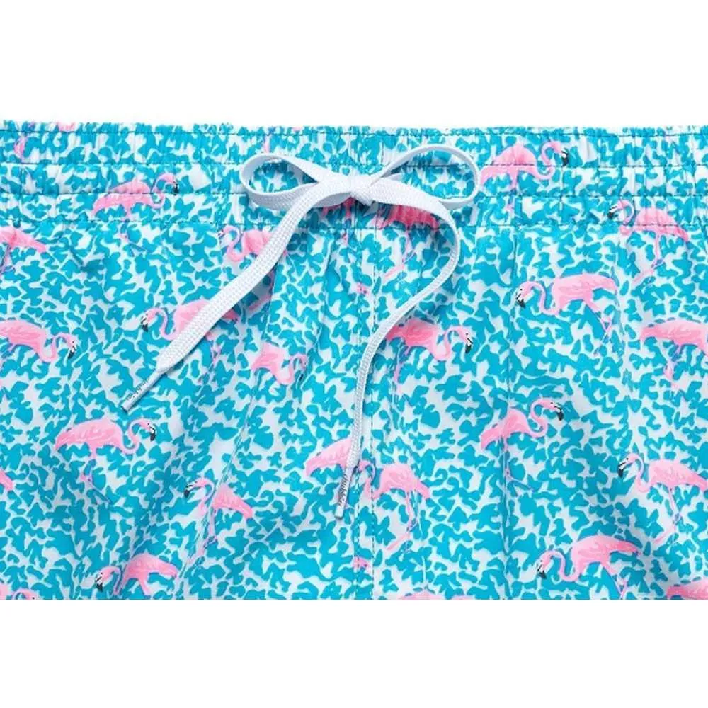 The Domingos Are For Flamingos Stretch Trunk Zipper - 7"