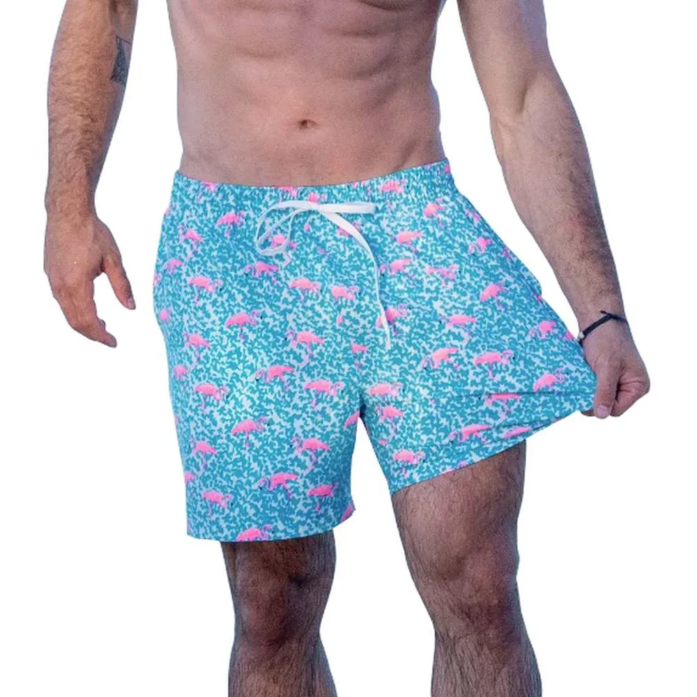 The Domingos Are For Flamingos Stretch Trunk Zipper - 7"