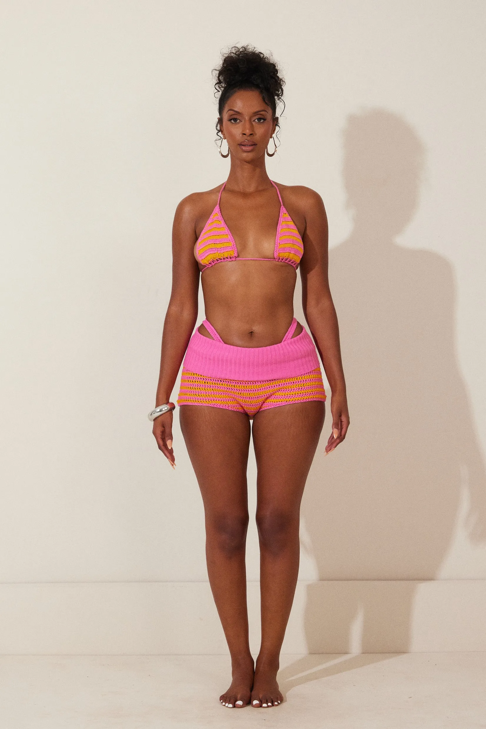 The Guerda Shorts in Pink and Orange