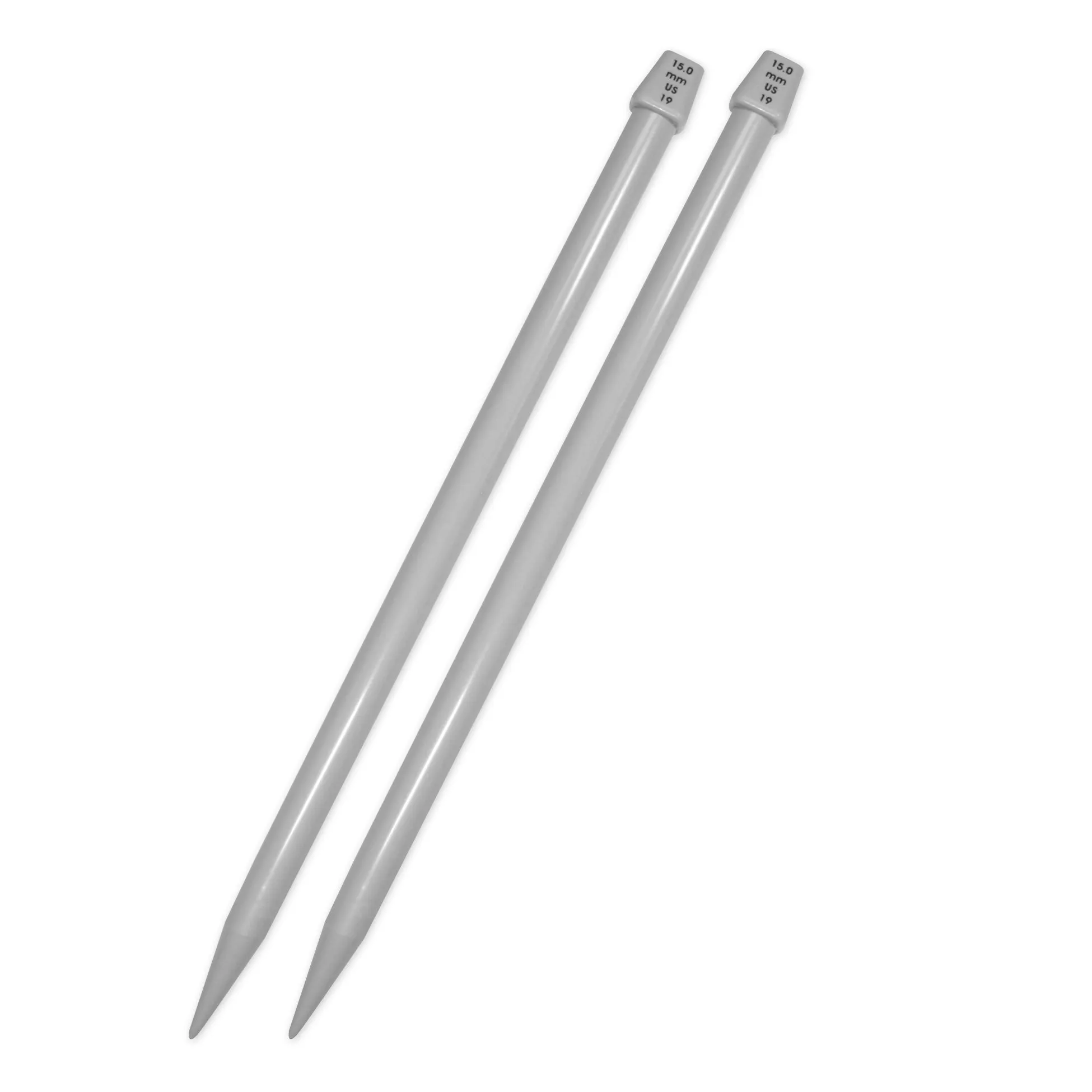 UNIQUE KNITTING Single Point Knitting Needles 35cm (14") Plastic - 15mm