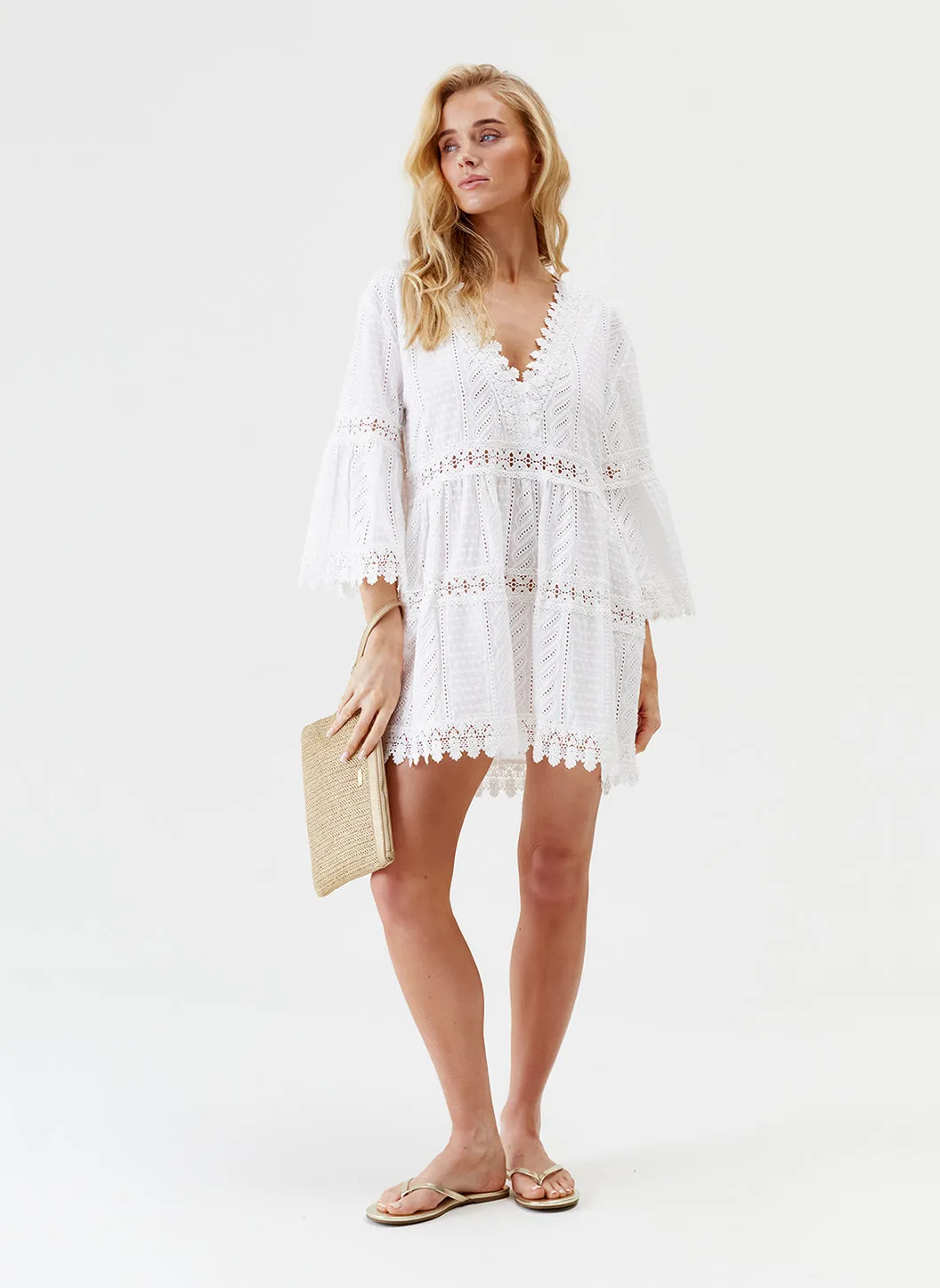 Victoria White Kaftan