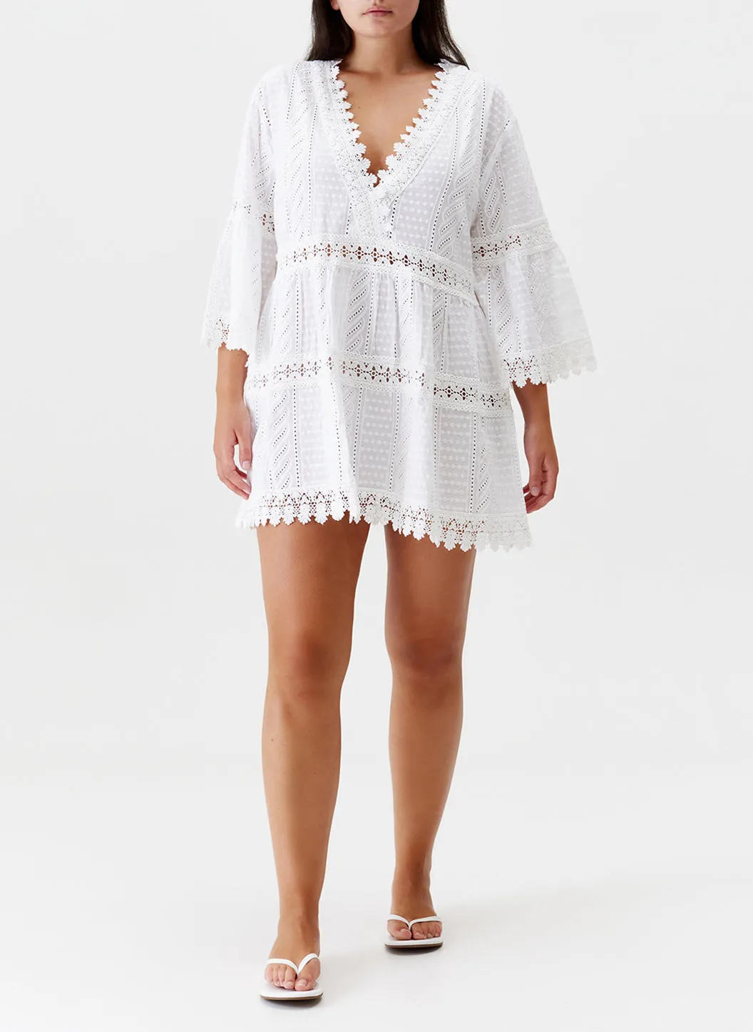 Victoria White Kaftan