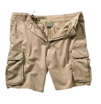 Vintage Style Solid Paratrooper Cargo Shorts