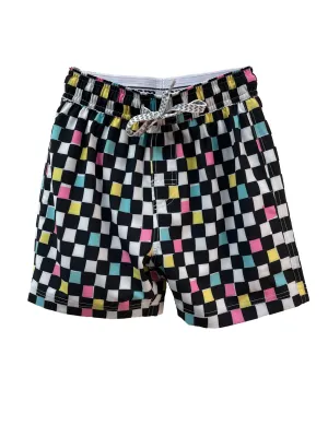 WES Checkerboard Swim Trunks