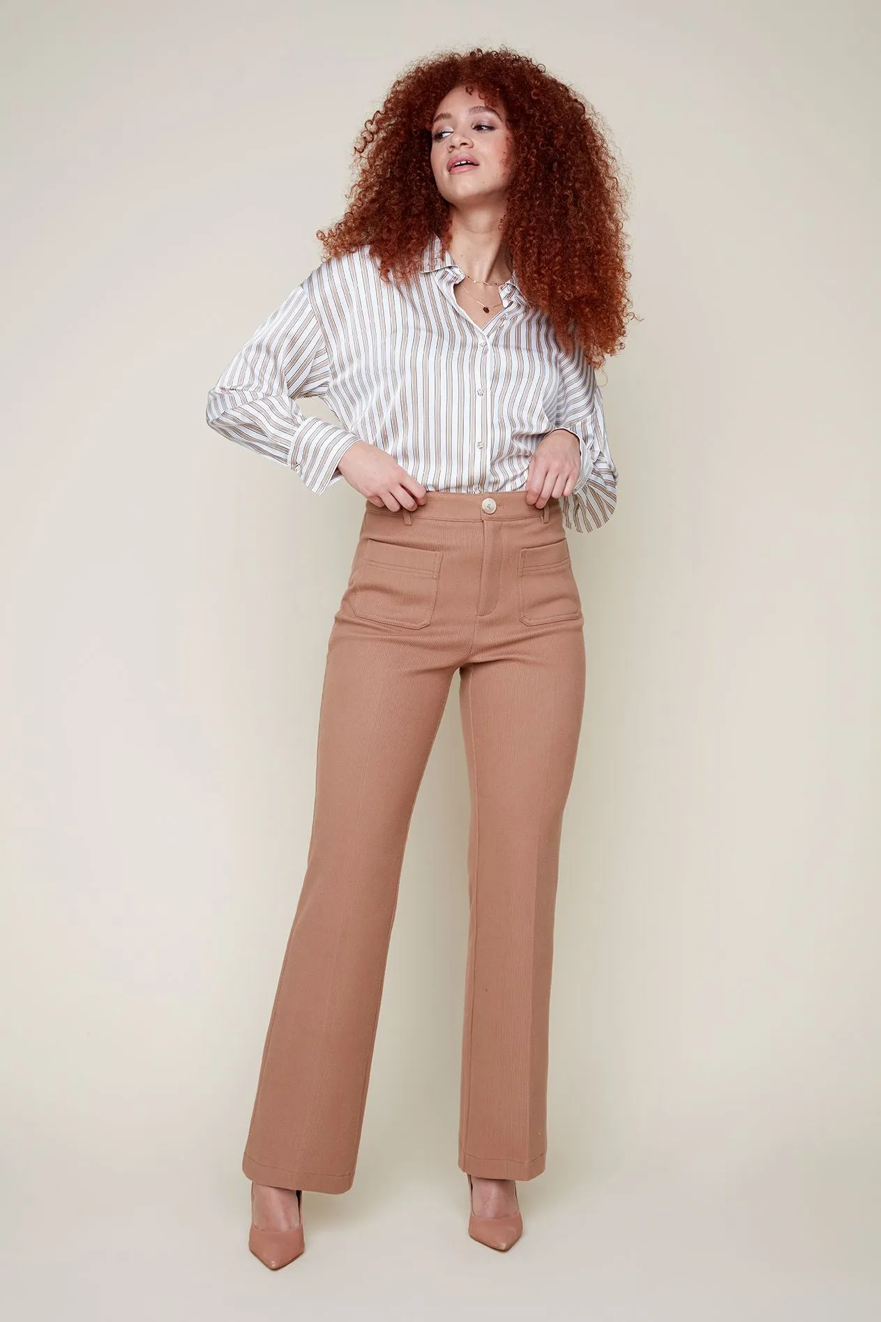 Wide Leg Fine Cord Pant